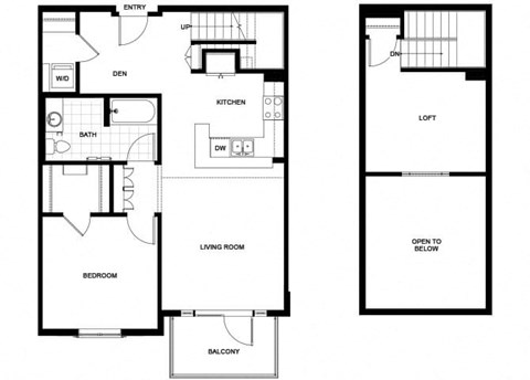 A10D  Floor Plan at Candara at Hancock Park Apartments in Los Angeles CA